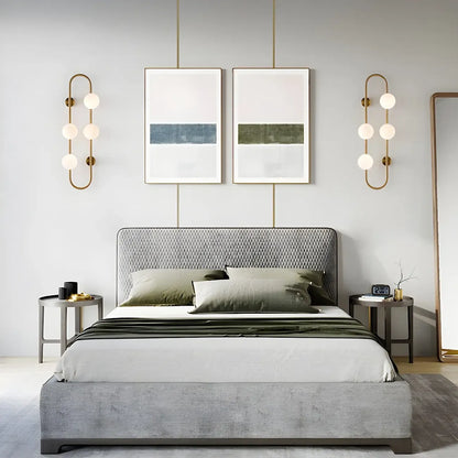 Elegant Gold 4-Light Oval Ball Wall Sconce Light Fixture