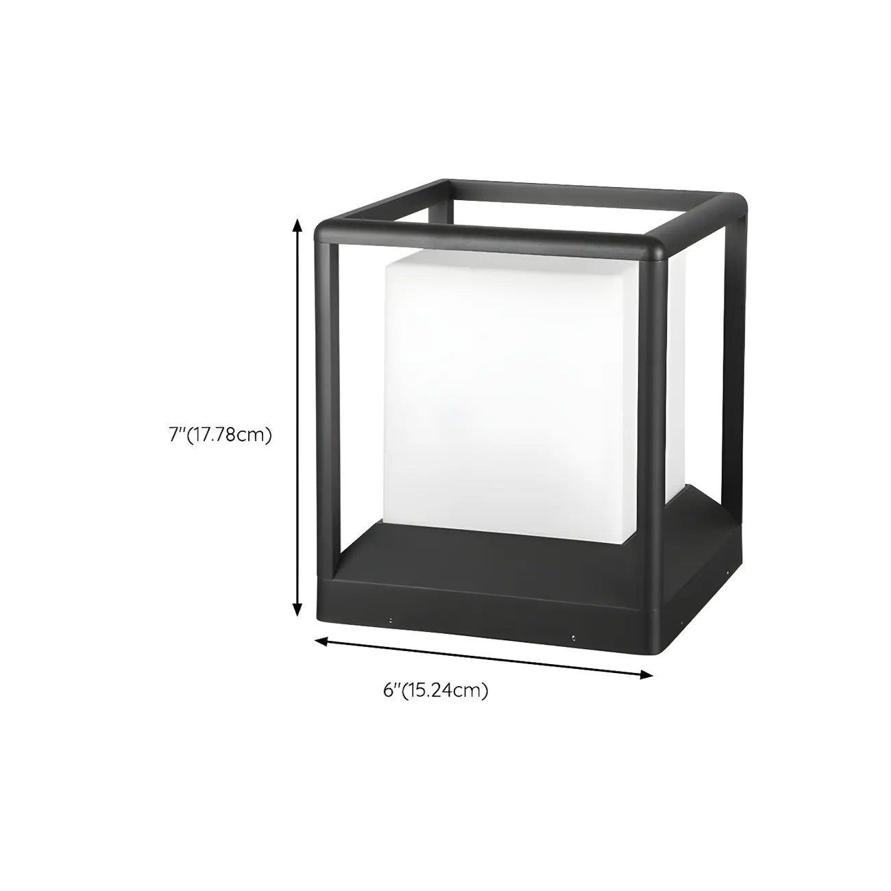 Outdoor Waterproof Metal Cube Post Cap Light