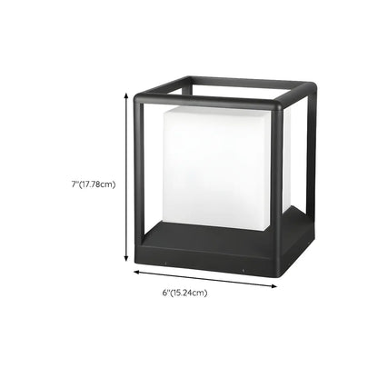 Outdoor Waterproof Metal Cube Post Cap Light
