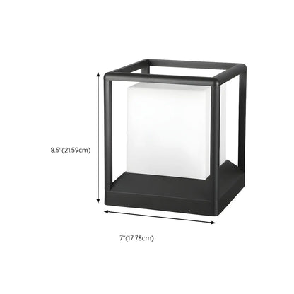Outdoor Waterproof Metal Cube Post Cap Light