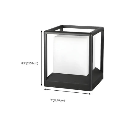 Outdoor Waterproof Metal Cube Post Cap Light