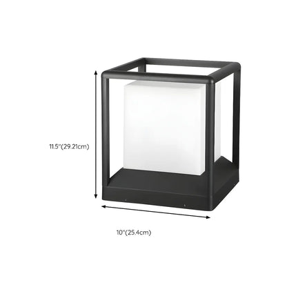 Outdoor Waterproof Metal Cube Post Cap Light