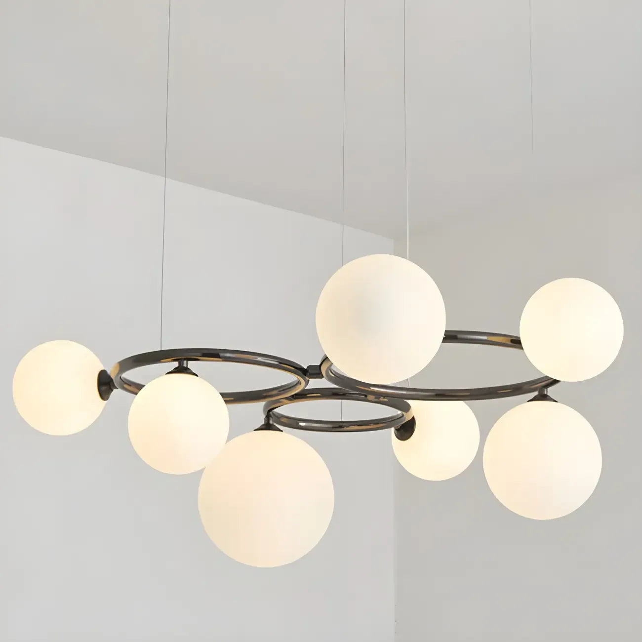 Artistic Modern Globe Glass Island Pendant Lights for Kitchen