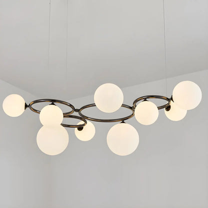 Artistic Modern Globe Glass Island Pendant Lights for Kitchen