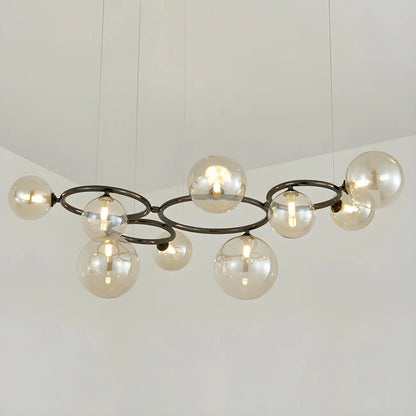 Artistic Modern Globe Glass Island Pendant Lights for Kitchen