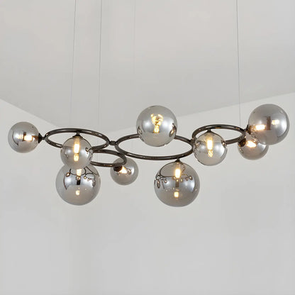 Artistic Modern Globe Glass Island Pendant Lights for Kitchen