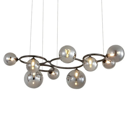 Artistic Modern Globe Glass Island Pendant Lights for Kitchen