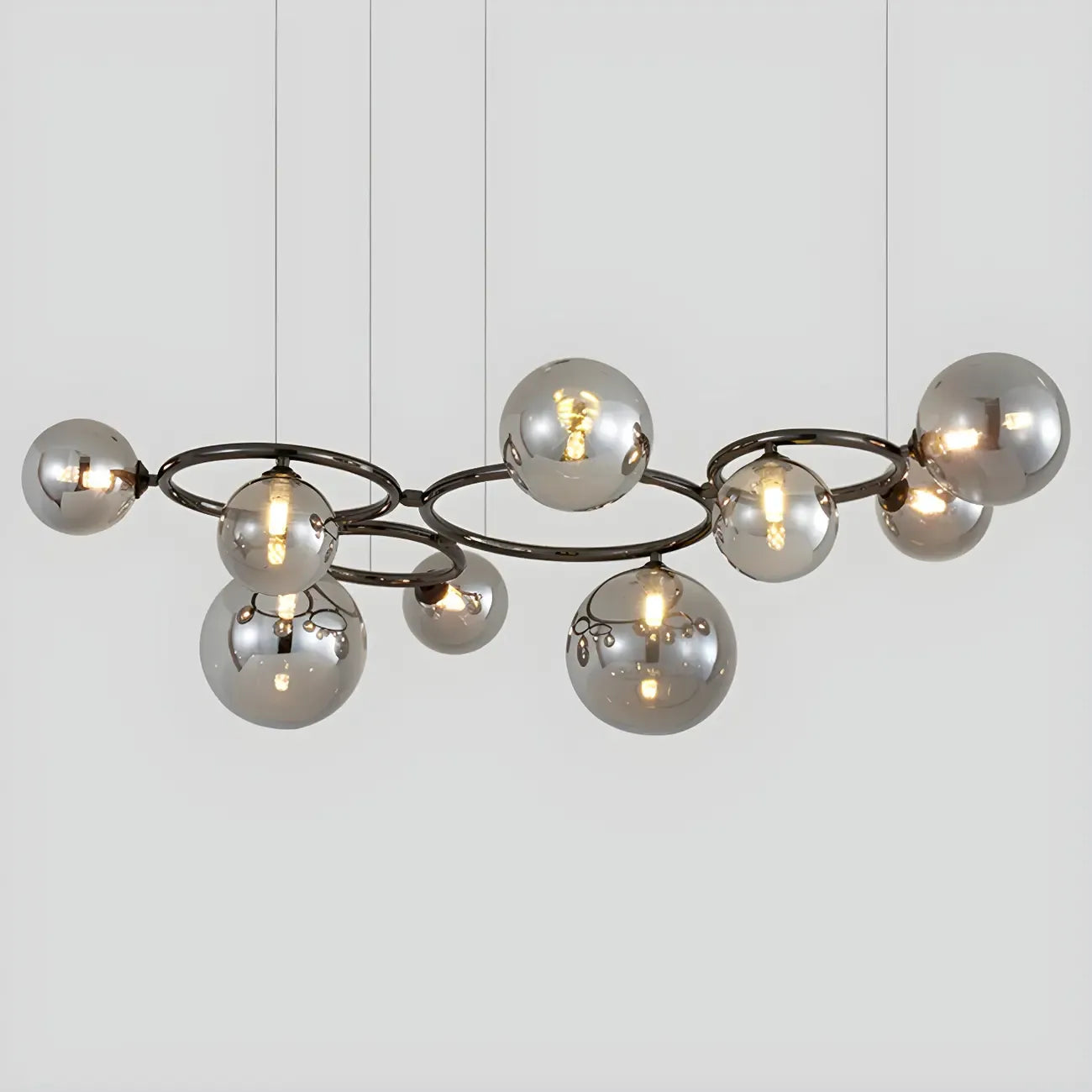 Artistic Modern Globe Glass Island Pendant Lights for Kitchen