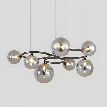 Artistic Modern Globe Glass Island Pendant Lights for Kitchen