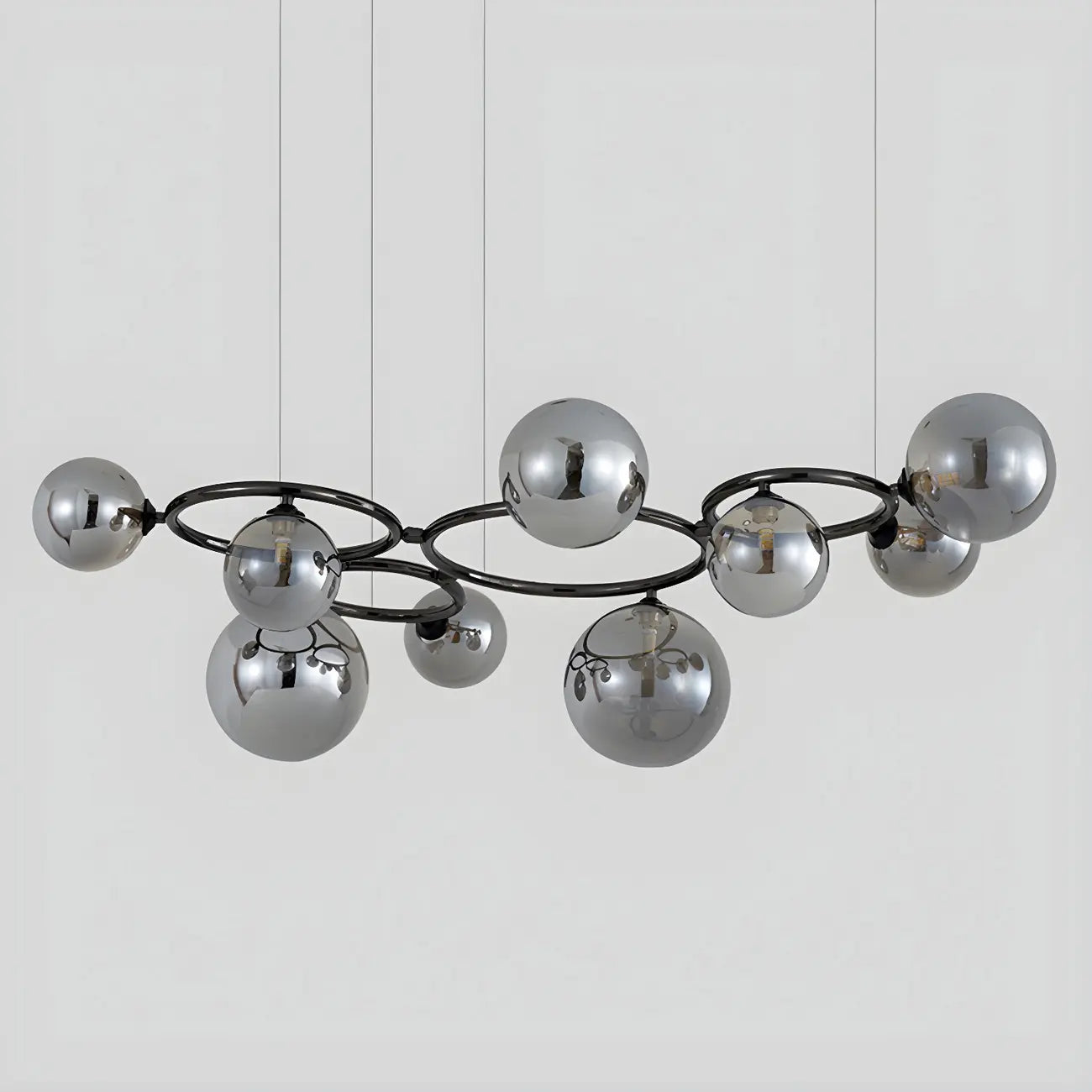 Artistic Modern Globe Glass Island Pendant Lights for Kitchen