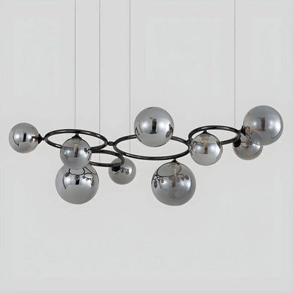 Artistic Modern Globe Glass Island Pendant Lights for Kitchen