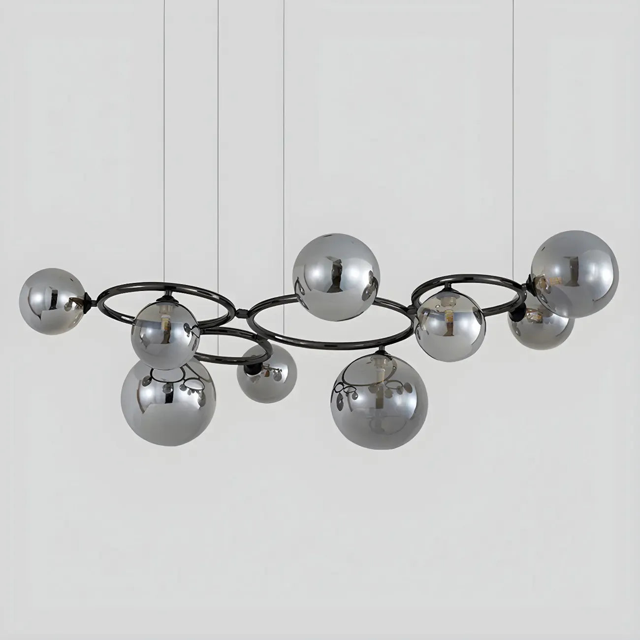 Artistic Modern Globe Glass Island Pendant Lights for Kitchen