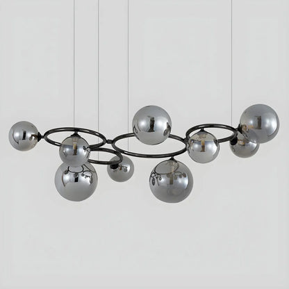 Artistic Modern Globe Glass Island Pendant Lights for Kitchen