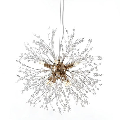 Adjustable Modern Gold Crystal Explosion Sputnik Chandelier