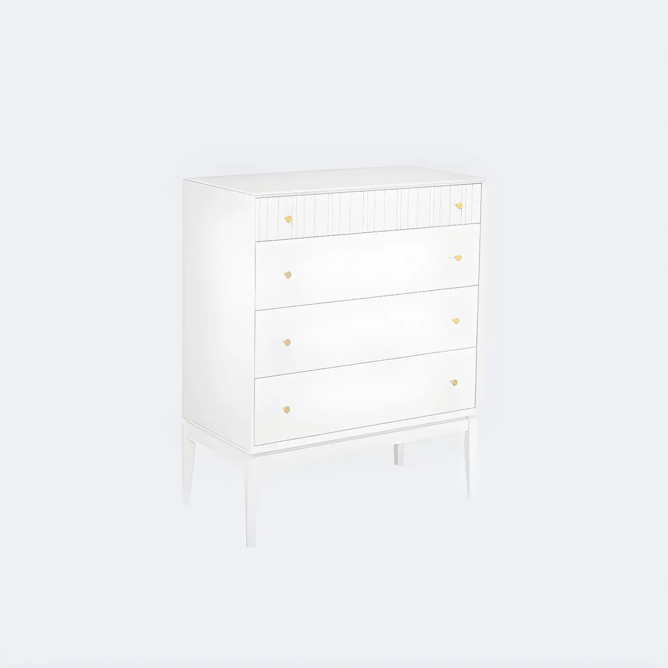 Classic Black Wooden Bachelor Chest with Drawers for Bedroom