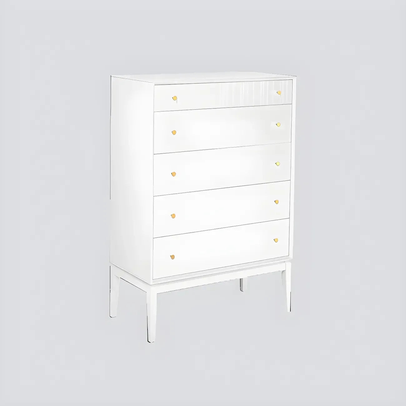 Classic Black Wooden Bachelor Chest with Drawers for Bedroom