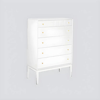 Classic Black Wooden Bachelor Chest with Drawers for Bedroom