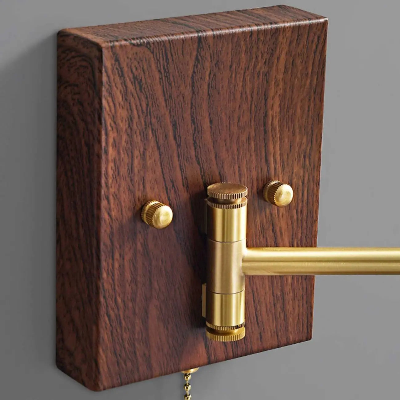 25 Vintage Bedside Swing Arm Wall Light with Pull Switch