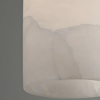 Modern Gold Bell Alabaster Adjustable Pendant Light
