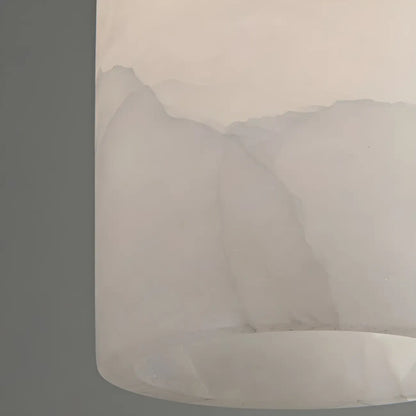 Modern Gold Bell Alabaster Adjustable Pendant Light